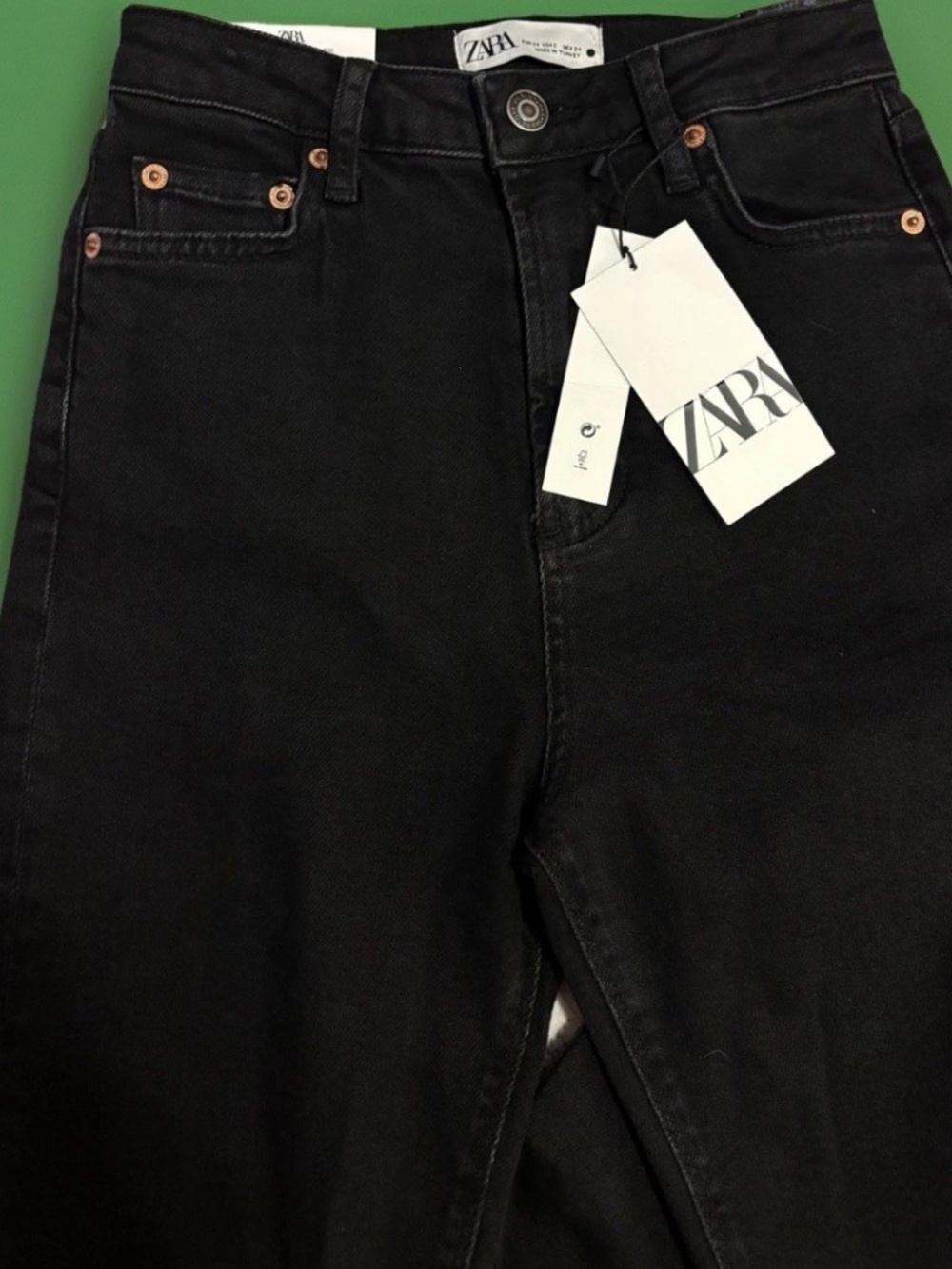 ZARA | The 80’s High Waist Skinny Fit Black Jeans NWT Size 2